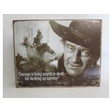 John Wayne Metal Repop Sign 12.5'x16'