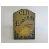 Old Hookers Bait&Tackle Wood Sign 11'x16'