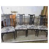 Black Dining Chairs W/Cushioned Seats