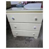 Panda Nightstand W/Glass Top 26'x15'x29'T