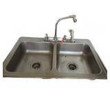 Stainless Kitchen Sink 22'x33' Stainless Kitchen Sink 22'x33'