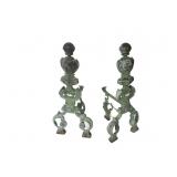 Antique Brass Fire Dogs Antique Brass Fire Dogs
