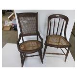 Antique Rocker W/Chair Damage Antique Rocker W/Chair Damage