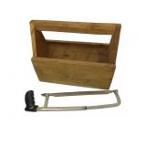 Wood Carry Tool Box W/Saw Wood Carry Tool Box W/Saw