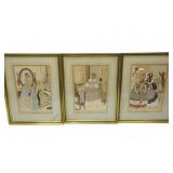 Hand Drawn Pictures Signed Ro Keezer 12'x15.5' Hand Drawn Pictures Signed Ro Keezer 12'x15.5'