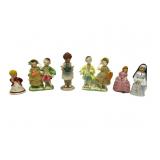 Vintage Ceramic Figurines About 3-4'T