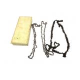 Apple Seed Necklace W/Stone Necklace
