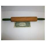 Vtg. Green Handle Rolling Pin