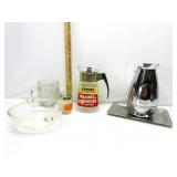 Vintage Kitchen,Glasbake,Thermos W/Lucite Handle