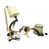 Cabin Decor Wall Antler Lamps