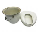 Vtg Bed Pan With Wash Pot Vtg Bed Pan With Wash Pot