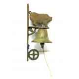 Antique PigDesign Door Bell 15'Tx6'W Antique PigDesign Door Bell 15'Tx6'W