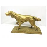 Brass Dog Sculpture 15'Wx9'T Brass Dog Sculpture 15'Wx9'T
