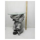Elephant Table Plant Stand W/Glass Top Elephant Table Plant Stand W/Glass Top