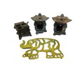 Oriental Clay Art W/Brass Elephant Trivet 21'x18' Oriental Clay Art W/Brass Elephant Trivet 21'x18'