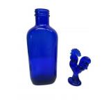 Colbalt Blue Bottle 8'W/Rooster Colbalt Blue Bottle 8'W/Rooster