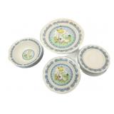 Precious Moments Dishes,3 Din,4 Bowls&Saucers Precious Moments Dishes,3 Din,4 Bowls&Saucers