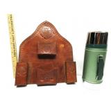 Stanley Thermos With Leather Storage Wall Hanger Stanley Thermos With Leather Storage Wall Hanger
