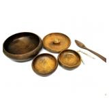 Vtg Wooden Bowl Set Vtg Wooden Bowl Set