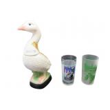 Duck Decantor W/Glasses Duck Decantor W/Glasses