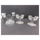 Antique Glass Candle Holders Antique Glass Candle Holders