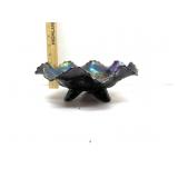 Fruit Medalion Carnival Glass Candy Dish Fruit Medalion Carnival Glass Candy Dish