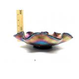Fenton Acorn Cluster Carnival Glass Dish Fenton Acorn Cluster Carnival Glass Dish