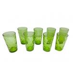Green Beverage Glasses Green Beverage Glasses