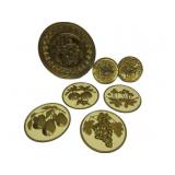 Decorative Brass Wall Decor: 12'/7.5'/6' Decorative Brass Wall Decor: 12'/7.5'/6'