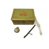 Vtg Jewelry Box,Pocket Watch Case,Bracelet Vtg Jewelry Box,Pocket Watch Case,Bracelet