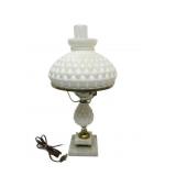 Antique Milkglass Lamp 22'T Antique Milkglass Lamp 22'T