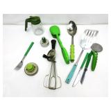 Vintage Green Handle Utensils Vintage Green Handle Utensils