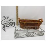 Home Decor,Basket,Metal Book Holder Home Decor,Basket,Metal Book Holder