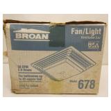 Unopened Broan Fan/Light Unopened Broan Fan/Light