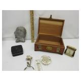 Broken Jewelry Box, Clock & Thermometer Broken Jewelry Box, Clock & Thermometer