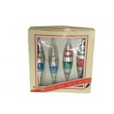 Vintage Hand Decorated Glass Christmas Ornaments Vintage Hand Decorated Glass Christmas Ornaments