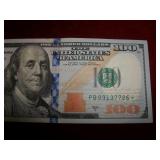 $100 2017A Star Note Ser# PB03137726* $100 2017A Star Note Ser# PB03137726*
