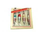 Vintage Hand Decorated Glass Christmas Ornaments Vintage Hand Decorated Glass Christmas Ornaments