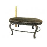 Antique Foot Stool,Felt Top Metal Base Antique Foot Stool,Felt Top Metal Base
