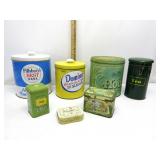 Vintage Kitchen Tin Cannisters Vintage Kitchen Tin Cannisters