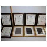 Five 8.5' x 11' & Three 8' x 10' Photo frames Five 8.5' x 11' & Three 8' x 10' Photo frames