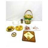 Vintage Kitchen,Trivets,Ceramic Basket,Etc Vintage Kitchen,Trivets,Ceramic Basket,Etc