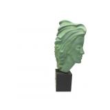 Plater Sculpture Of Womens Head Has Damage Plater Sculpture Of Womens Head Has Damage