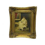 E-V-L Signed Oil On Board W/Antique Frame E-V-L Signed Oil On Board W/Antique Frame
