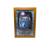 Mirrored Wolf Picture 14"x20"
