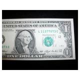 $1 1993 Fr#1919L Ser# L11377073C GEM NEW