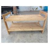 Wood Storage Shelf 28"x13"x16"T