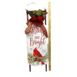 Merry&Bright Hanging Sled Decor