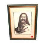 Pencil Drawing Happiness Signed 21"x16.5"