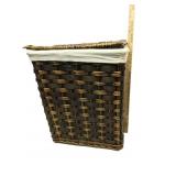 Wicker Laundry Hamper Has Slight Damage